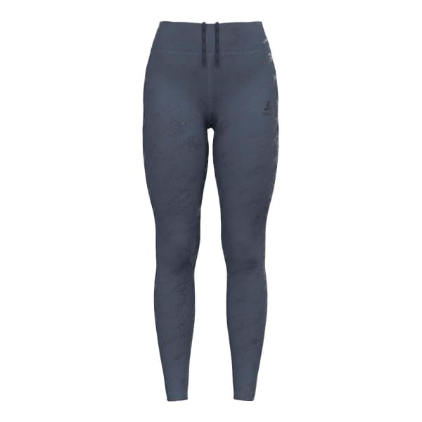 Collant running ODLO ZEROWEIGHT PRINT REFLECTIVE TIGHTS W FOLKSTONE GRAY