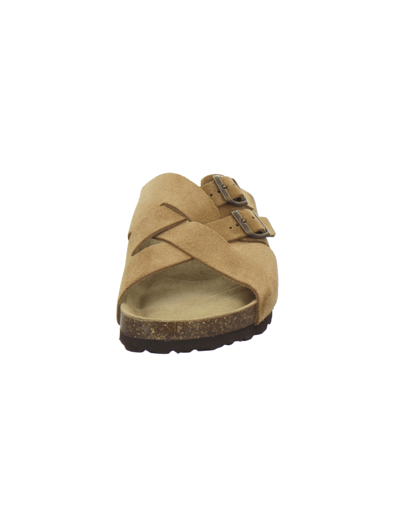 Pantoletten Herren Kralle Leder cognac