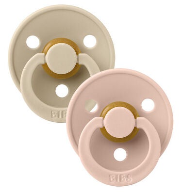 BIBS Smokk Colour 2-pack Lateks Størrelse 1, Vanilla/Blush