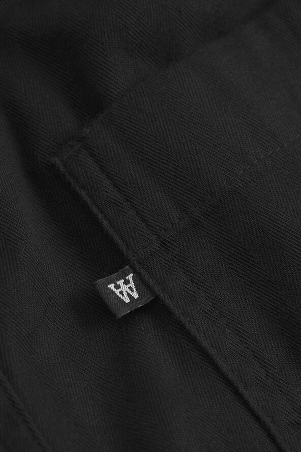 Wood Wood WWLax Herringbone Trousers Black