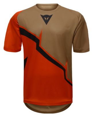 Maillot Manches Courtes Dainese HgAER Rouge/Marron