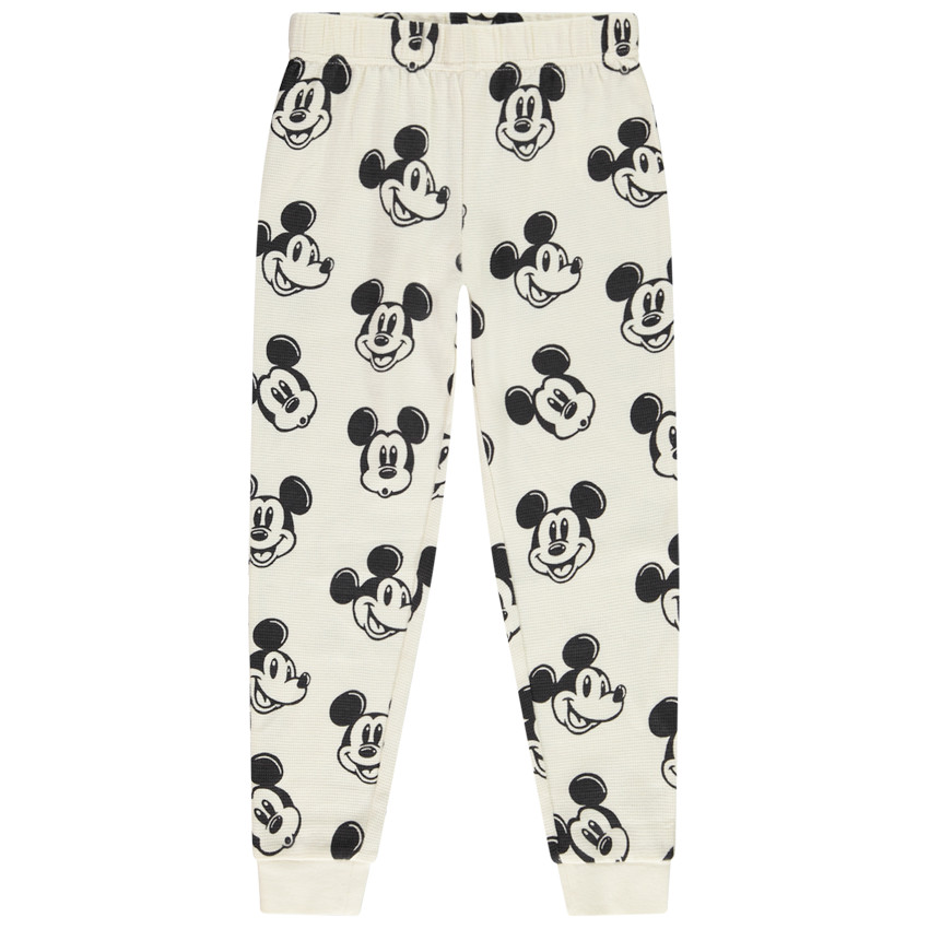 Set pyjama en nid d'abeille imprimé Mickey  pour garçon