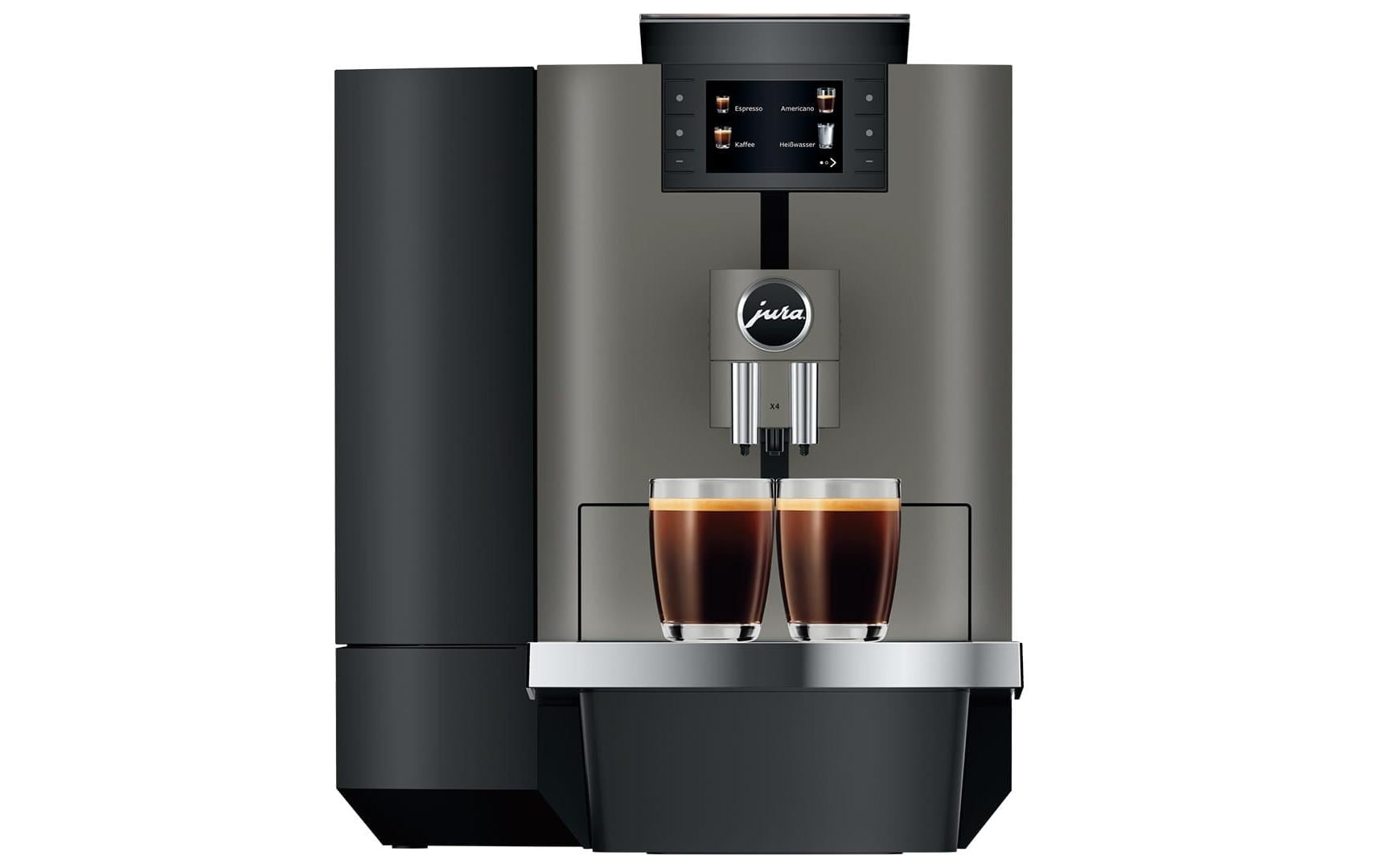 Kaffeevollautomat X4 Dark Inox (SA)<br>Zwei-Tassen-Vollautomat für eine Vielzahl von Kaffeegetränken