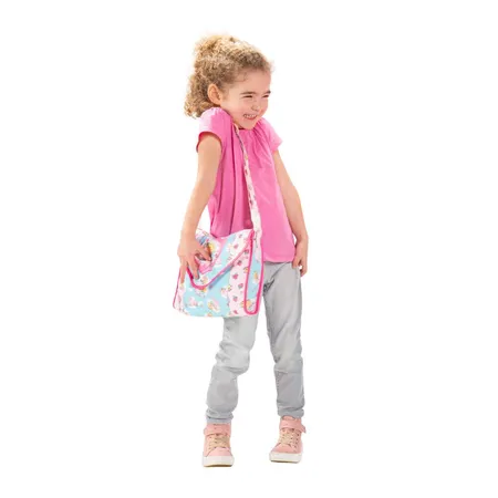 Heless Wickeltasche für Puppen, Einhorn Emil und Fee Emma, mit Wickelzubehör