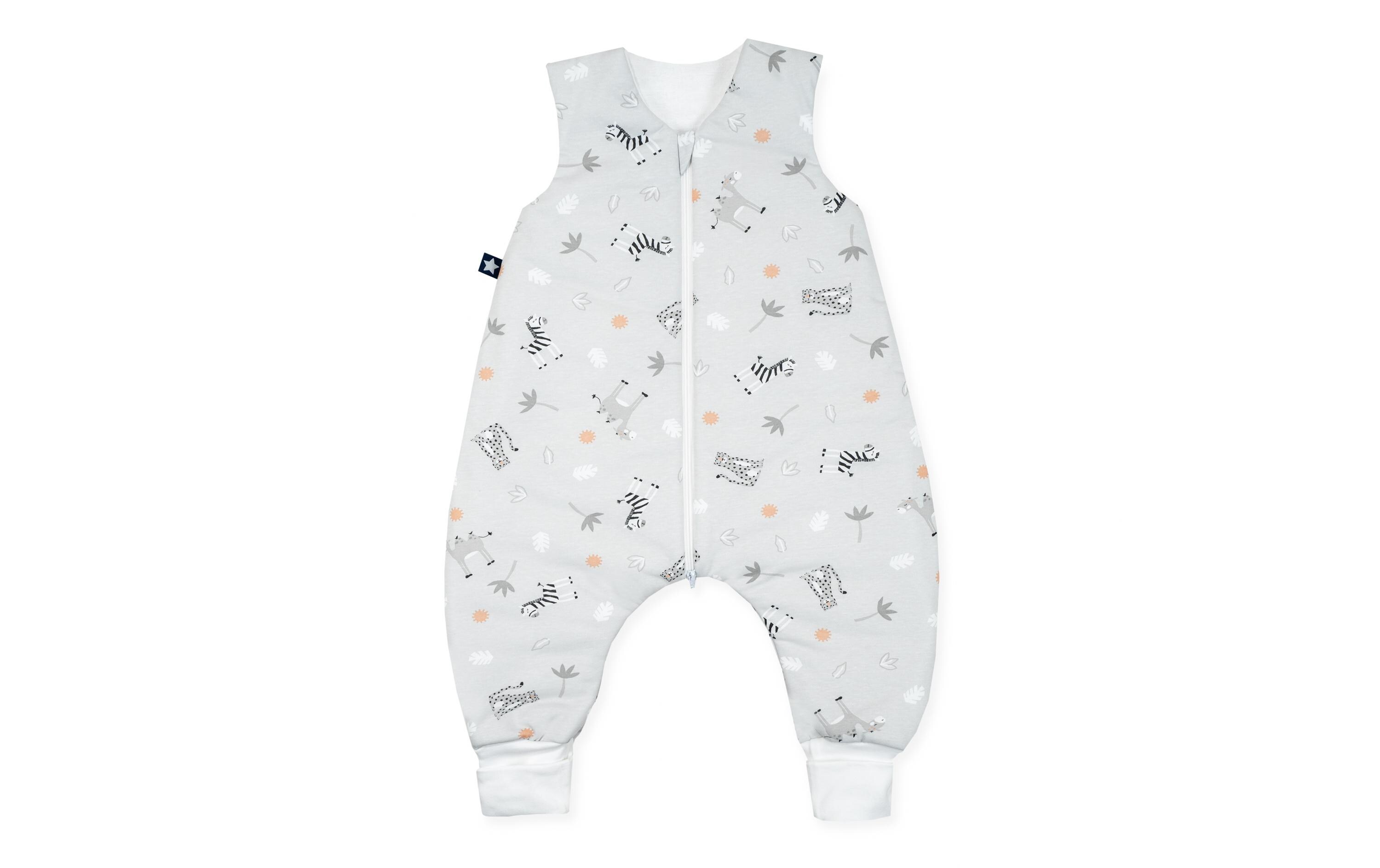 Baby-Ganzjahrschlafsack Jumper Jersey Savanne Grau 80 cmSchlafoverall Jumper für aktive Kinder