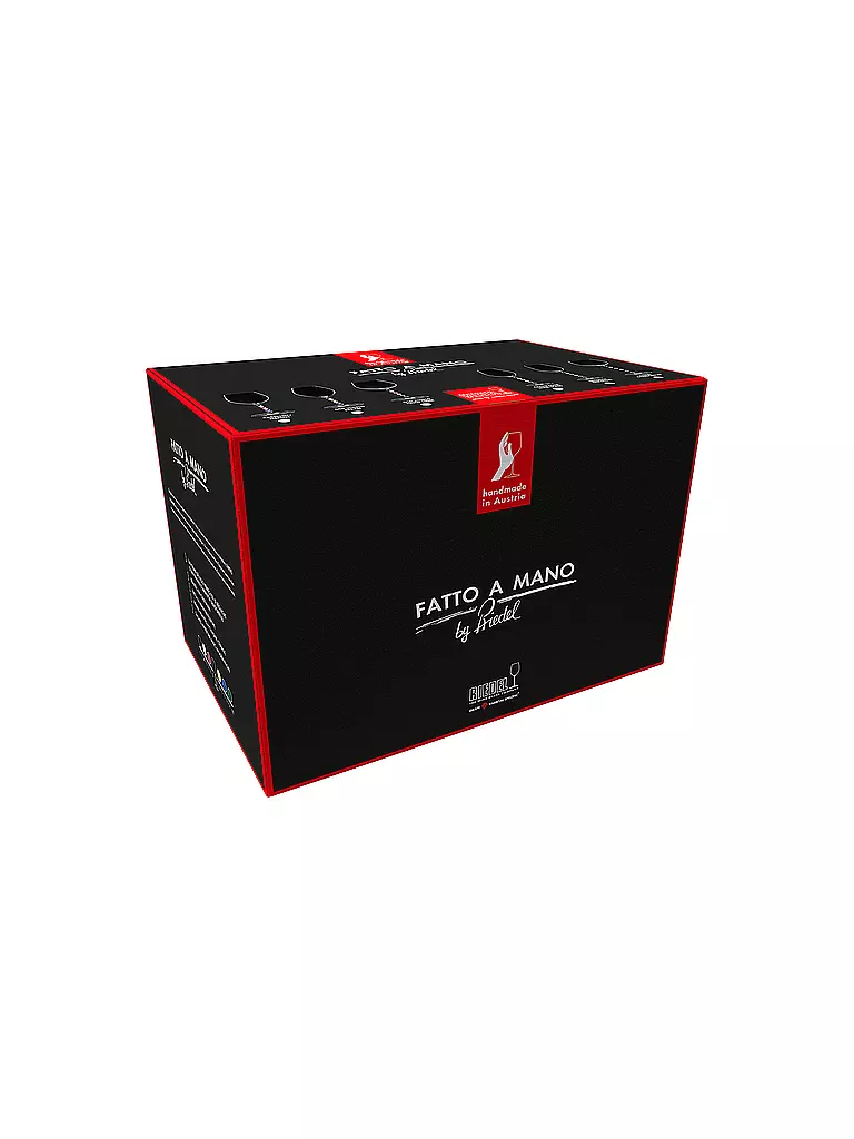 RIEDEL Rotweinglas 6er Set Cabernet/Merlot FATTO A MANO bunt