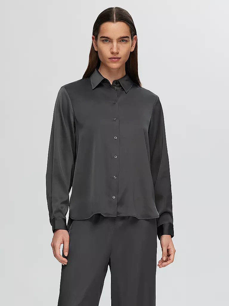 SELECTED FEMME Bluse  SLFLENA-FRANZISKA grau