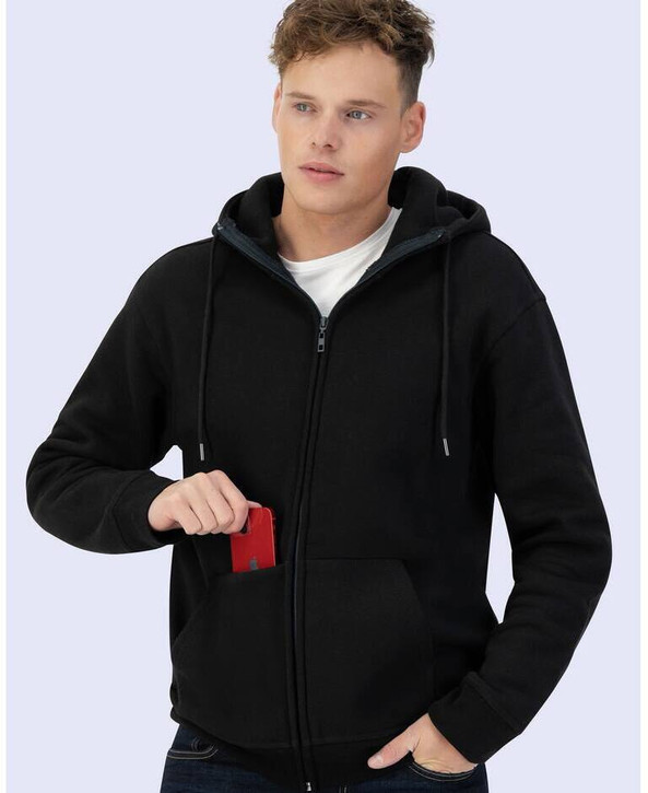 STARWORLD SW240 - Sweat capuche zippé lourd