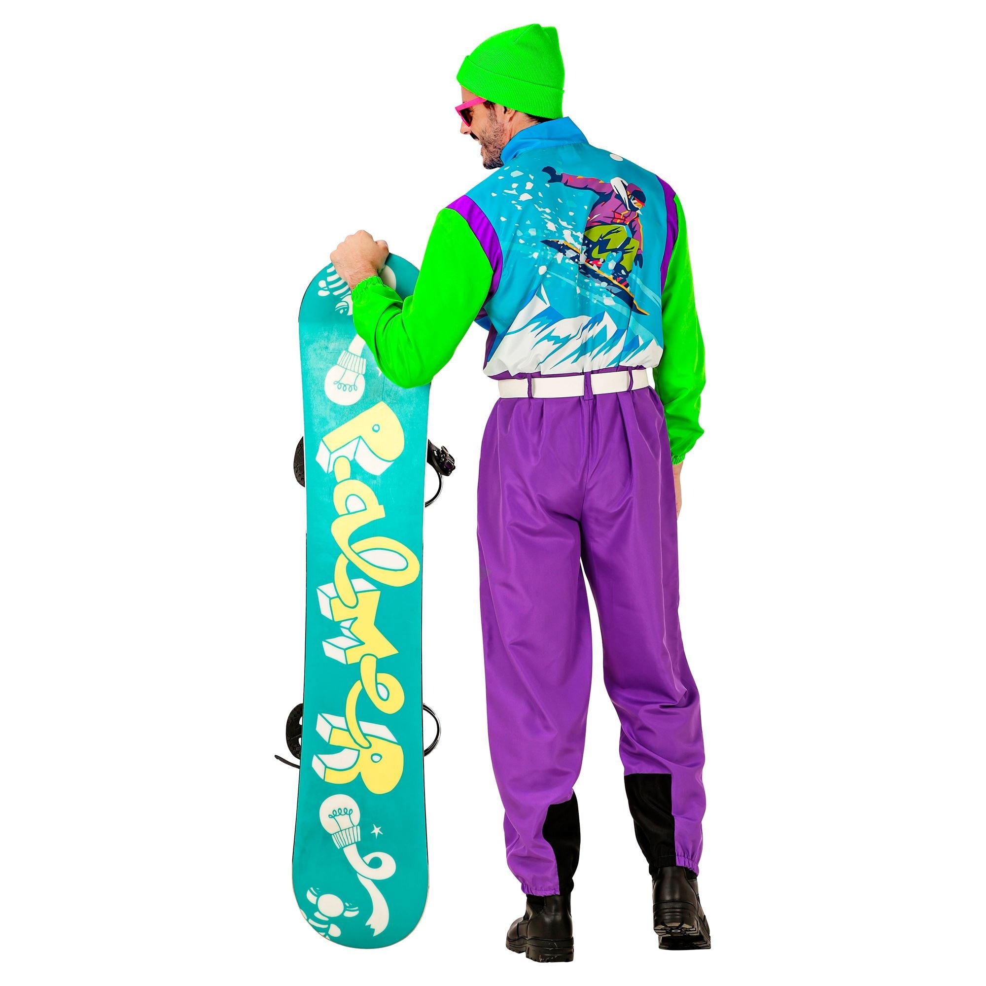 Neon 80s Skipak Snowboarder