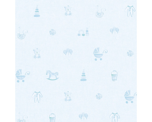 Vliesbehang 35854-2 Kleine Sterren blauw speelgoed