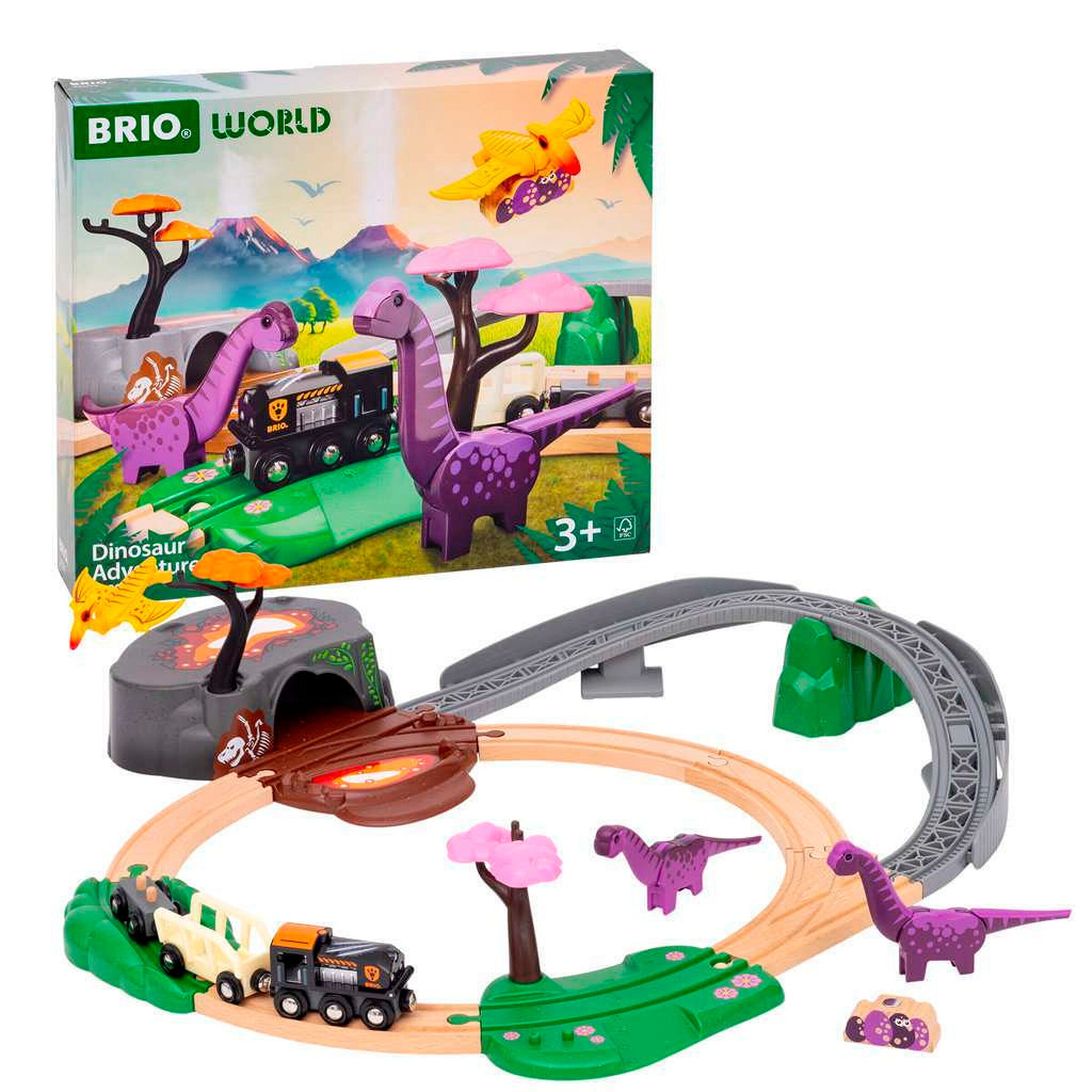 BRIO Dinosaurier Abenteuer-Set