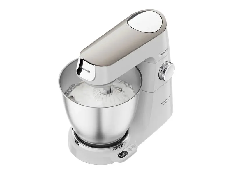 Kenwood Titanium Chef Baker XL KVL65.001WH - Køkkenmaskine - 1200 W - hvid/champagnecreme