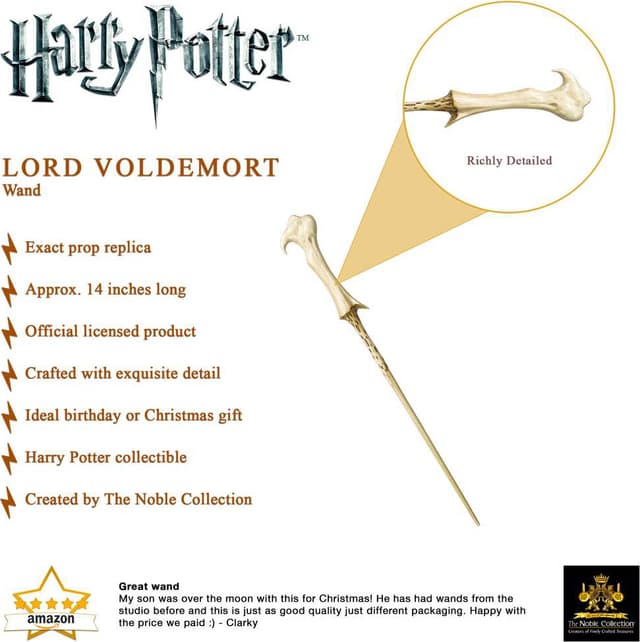 Noble Collection Harry Potter toy tryllestav (Voldemort's tryllestav)