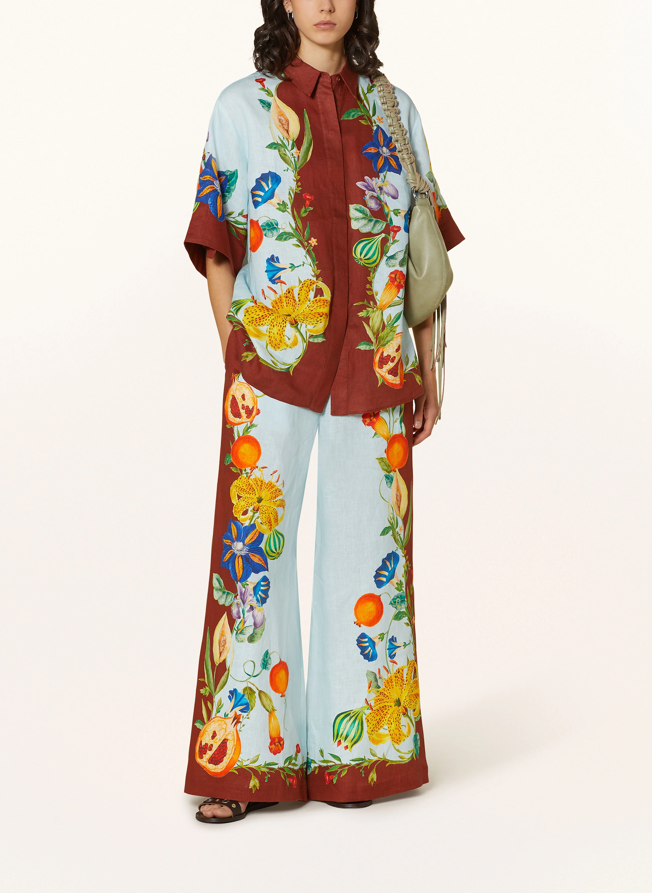 ALÉMAIS Marlenehose aus Leinen