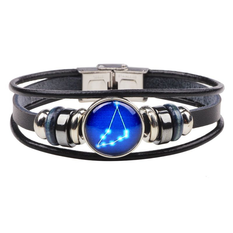 KINNO - Zodiac Echte Leren Armband