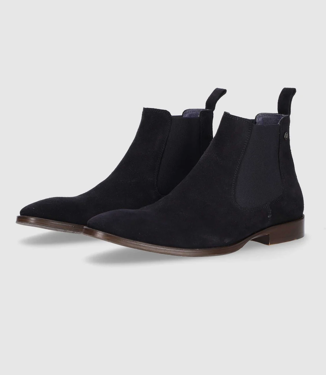Bottines chelsea suède marine OPHELIEN