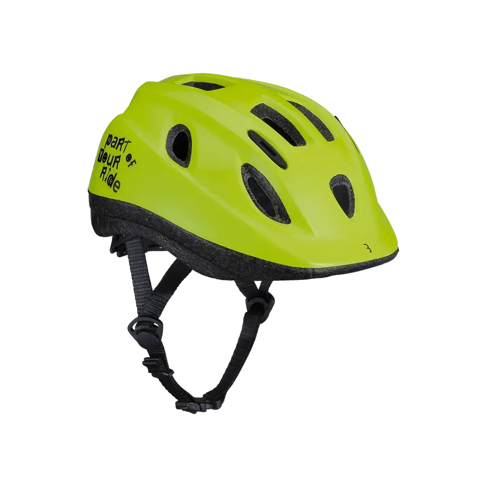 BBB Cycling Boogy BHE-37 Kinder Fietshelm Glossy Neon Geel