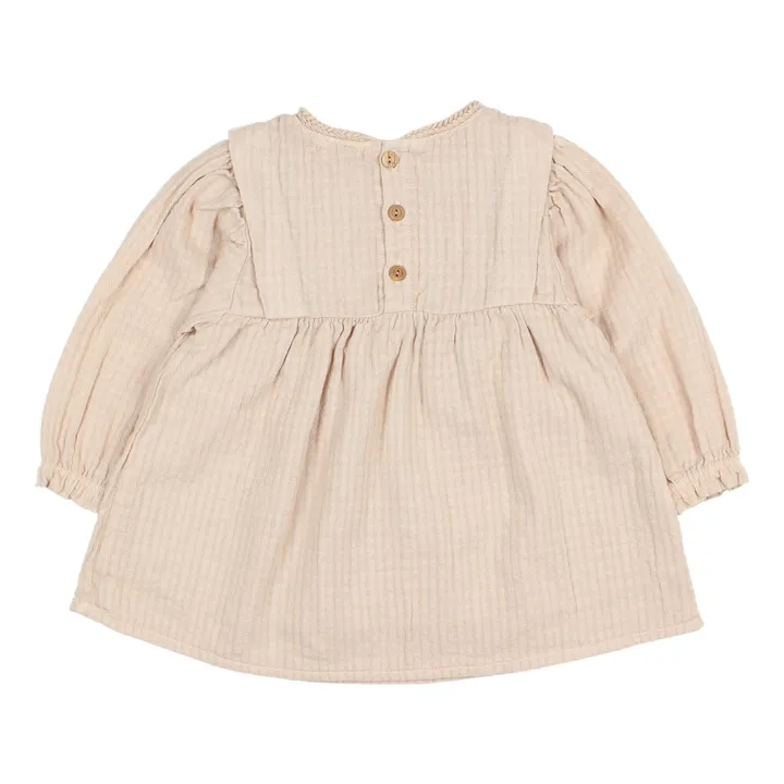 Búho Robe Gaze de Coton Bio Love | Rose poudré