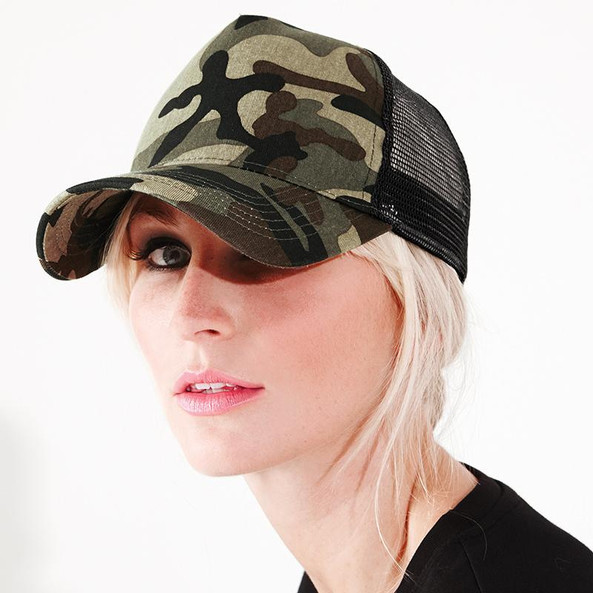 Beechfield BC694 - Casquette snapback trucker de camouflage