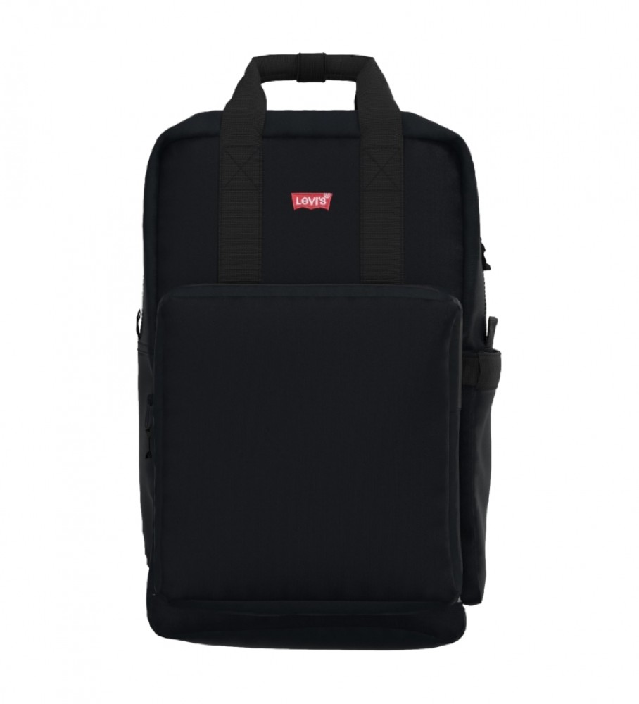 Mochila Levi's L-Pack Grande Preta - 29x20x45,5cm -