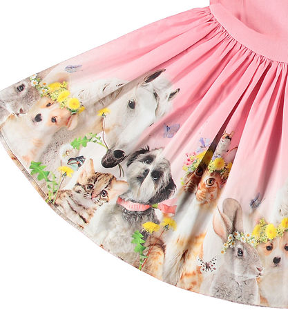 Molo Kleid - Rib - Cissa - Mittsommer m. Haustiere
