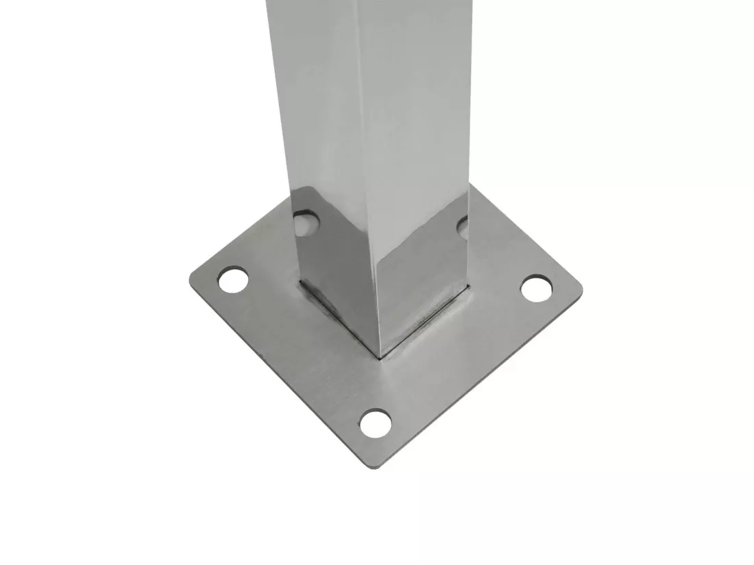 Clôture pour poubelles MCW-J55, inox