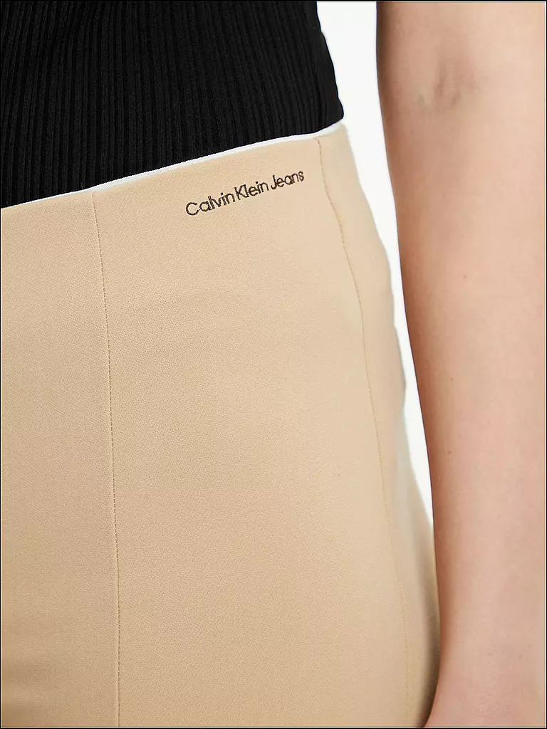 CALVIN KLEIN JEANS Highwaist Hose Slim Fit beige