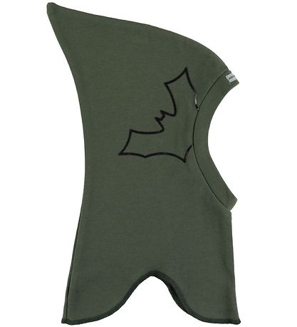Racing Kids Elefanthue - 1-lags - Army Grøn m. Flagermus