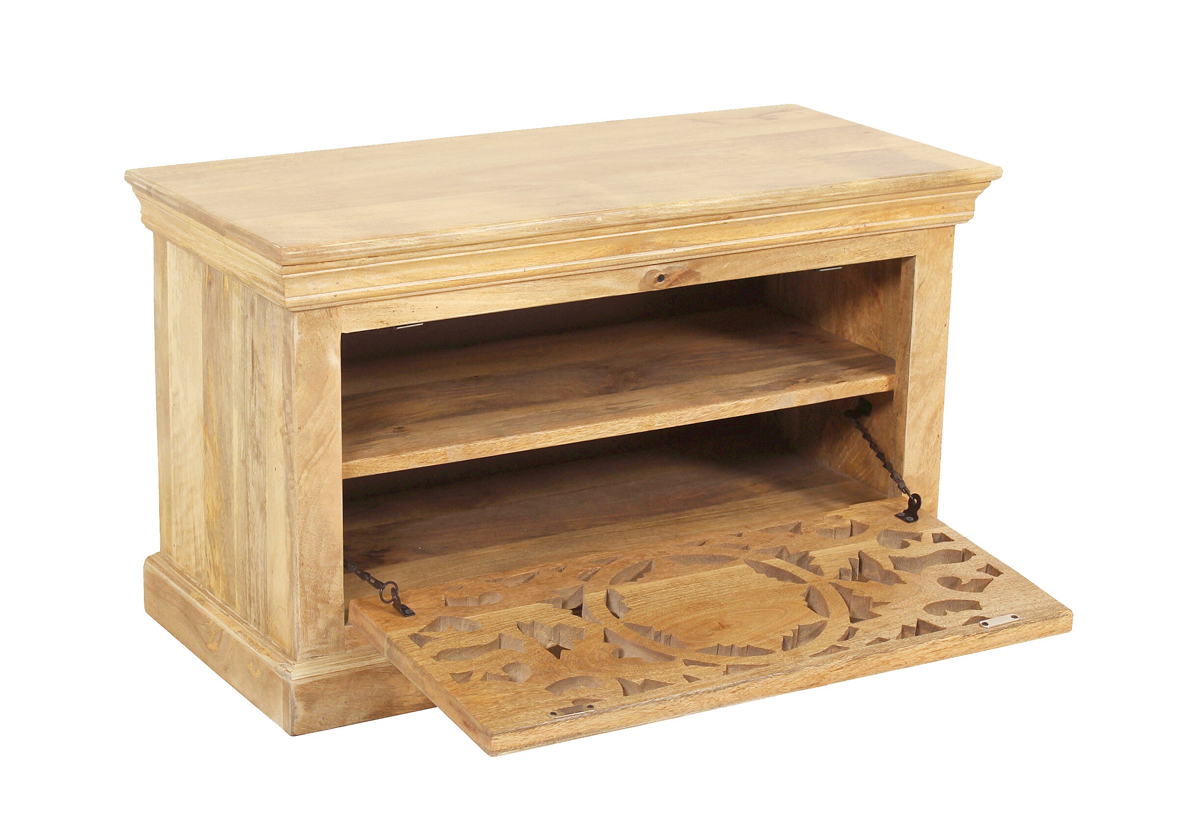 Schuhschrank Lakadee Mangoholz Schuhkommode Schuhablage Schuhregal Schuhkipper