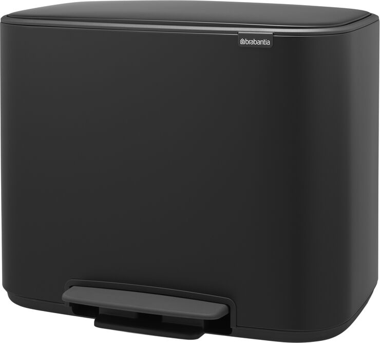 Brabantia Bo Pedalspand 3 x 11 ltr. Matt black