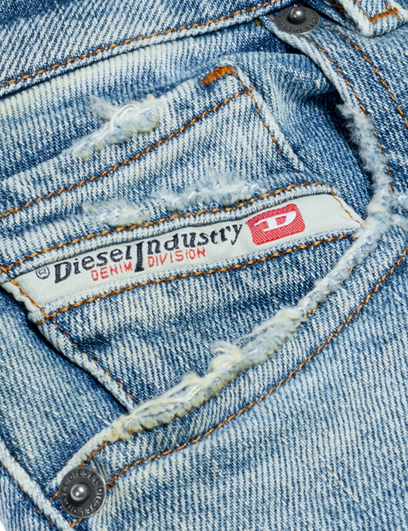 DIESEL JEAN FEMME LOOSE REGGY 7R4 BLEU DÉLAVÉ