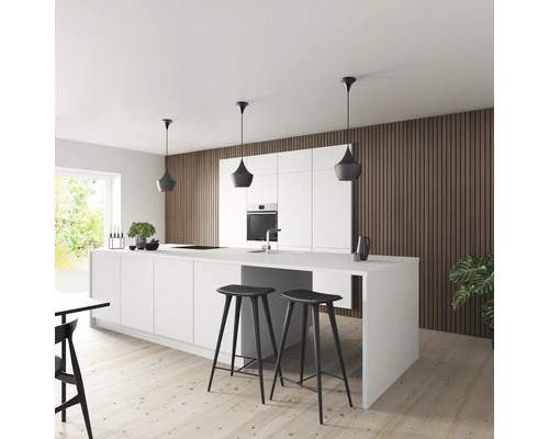 Fjordwall akoestisch paneel LUX notenhout 2400 x 600 x 20 mm