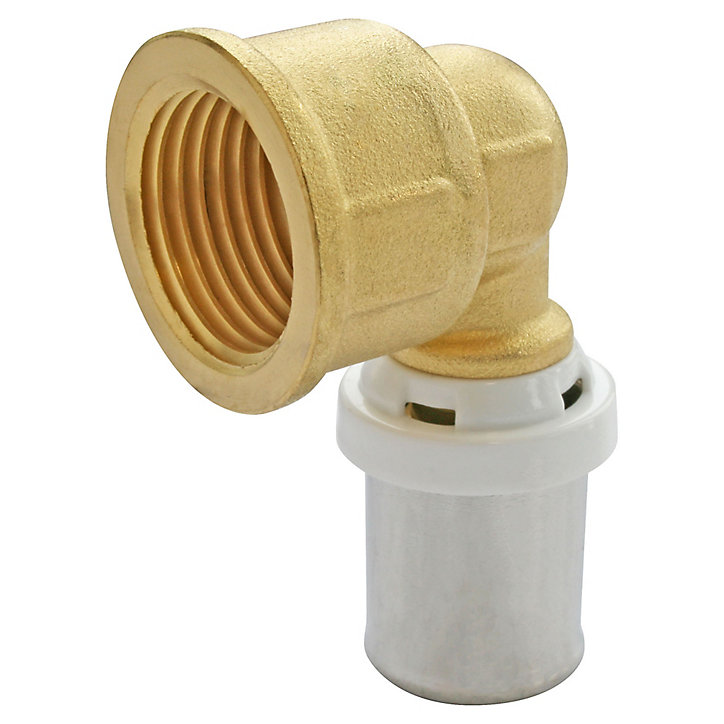 Raccord coudé à sertir pour tube Multicouche Ø20 - coude femelle 20/27 (3/4