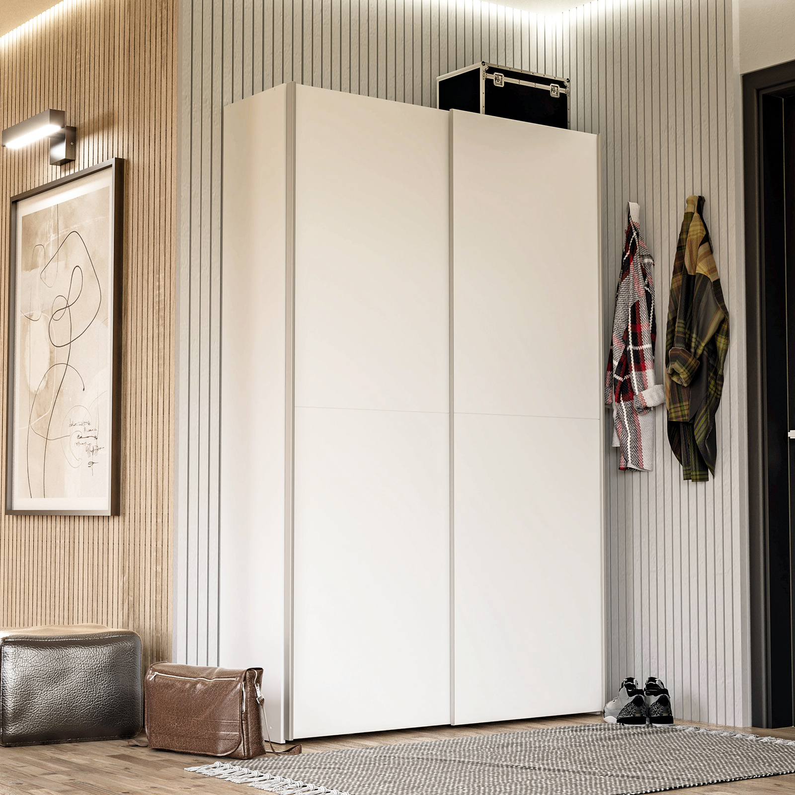 Mehrzweckschrank - weiß - 120 cm breit