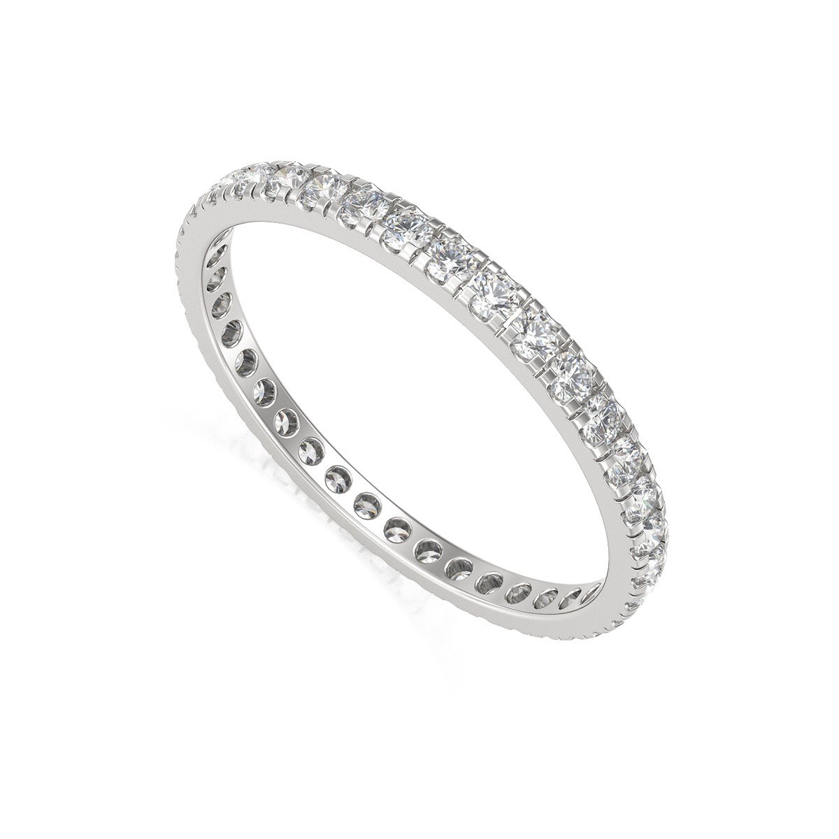 Alliance Or 750 Blanc Diamants 1.40grs