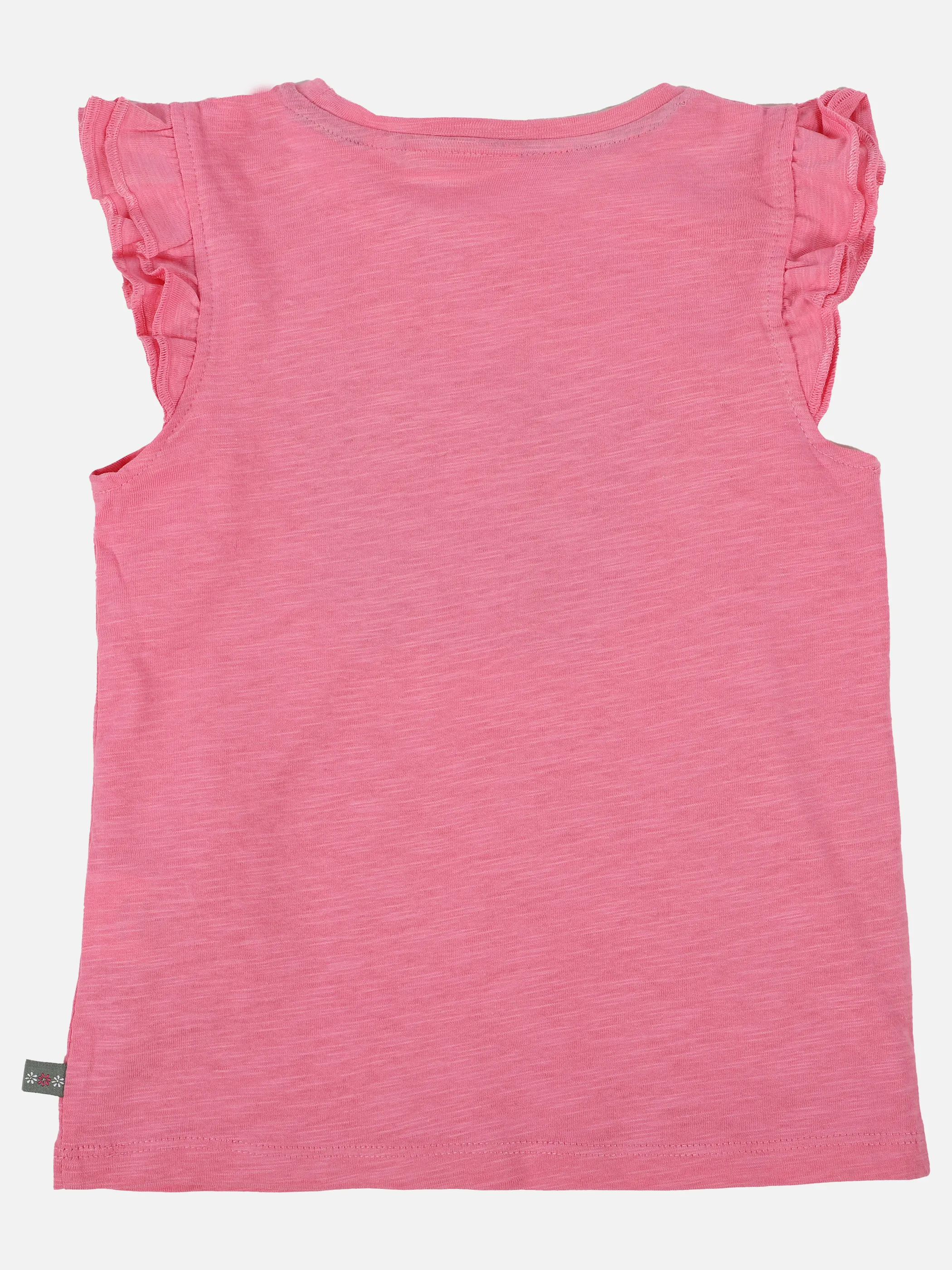 Mädchen Shirt mit Stickerei Applikation und Zopfgummi