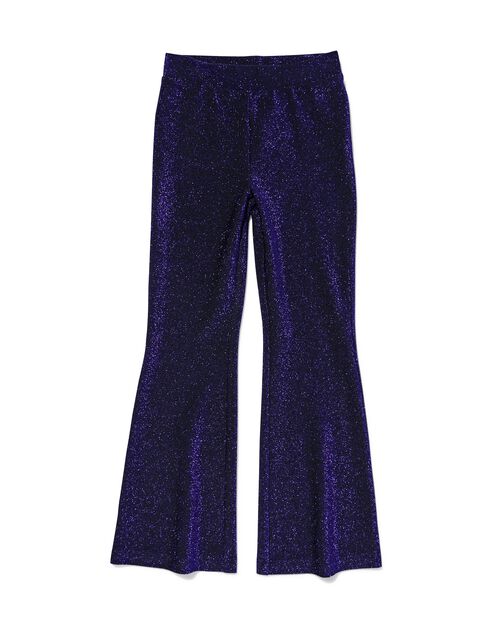 legging fille à paillettes violet