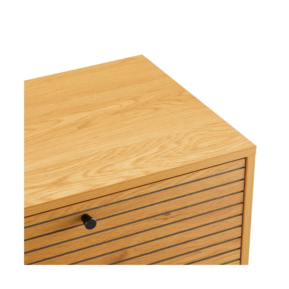 TV-bord LINE 120x40xH50cm, melamin med eikebark