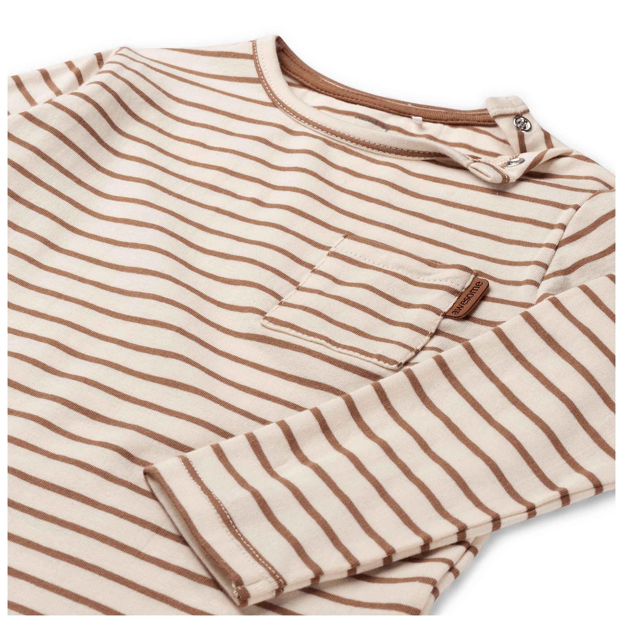 Prénatal peuter T-shirt lange mouwen strepen rood