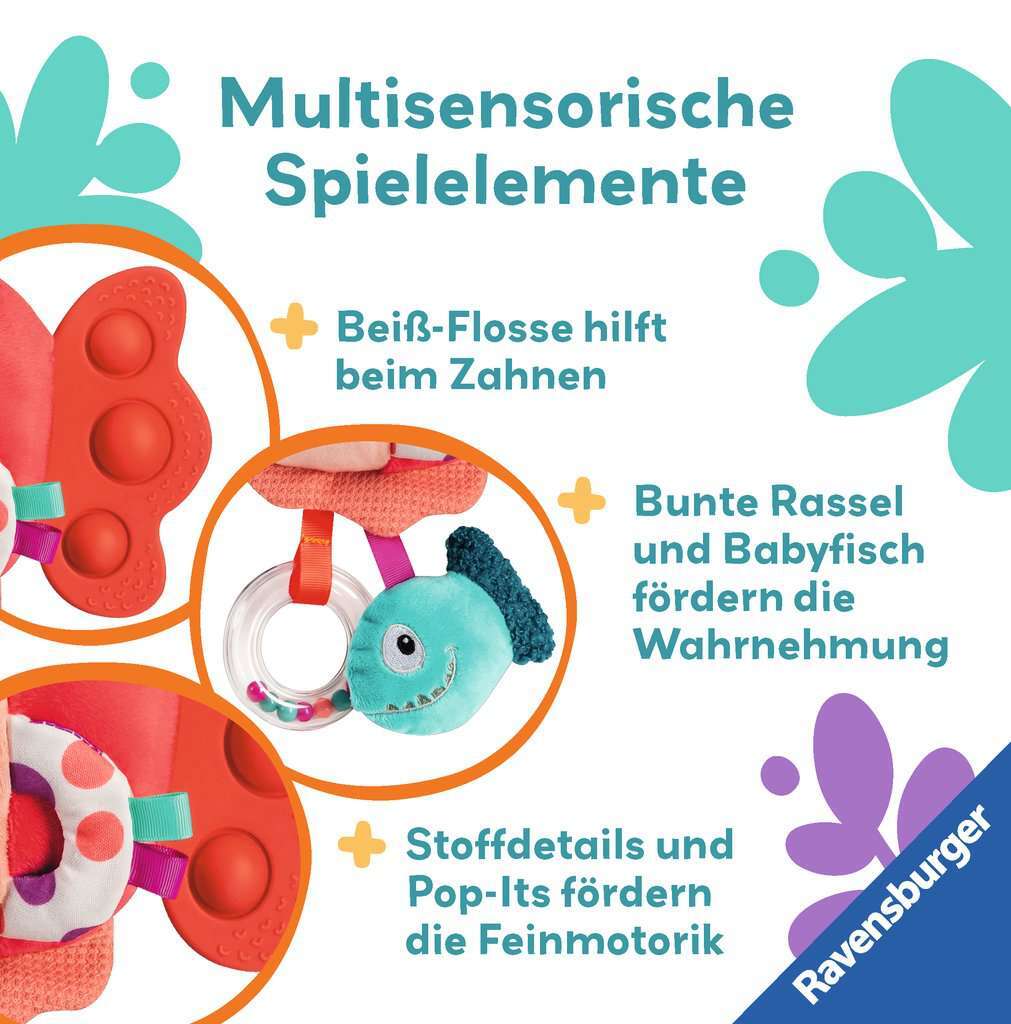 Ravensburger Spiel Play+ Pop-it Piranha (rot)