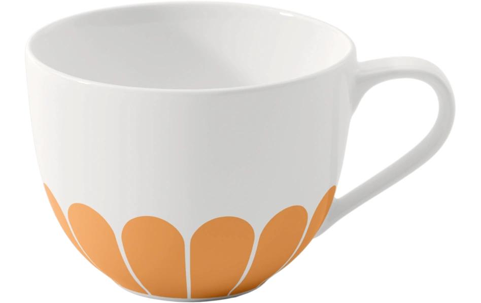 Kaffeetasse Fleur 160 ml, 6 Stück, Gelb<br>Tasse aus hochwertigem Porzellan