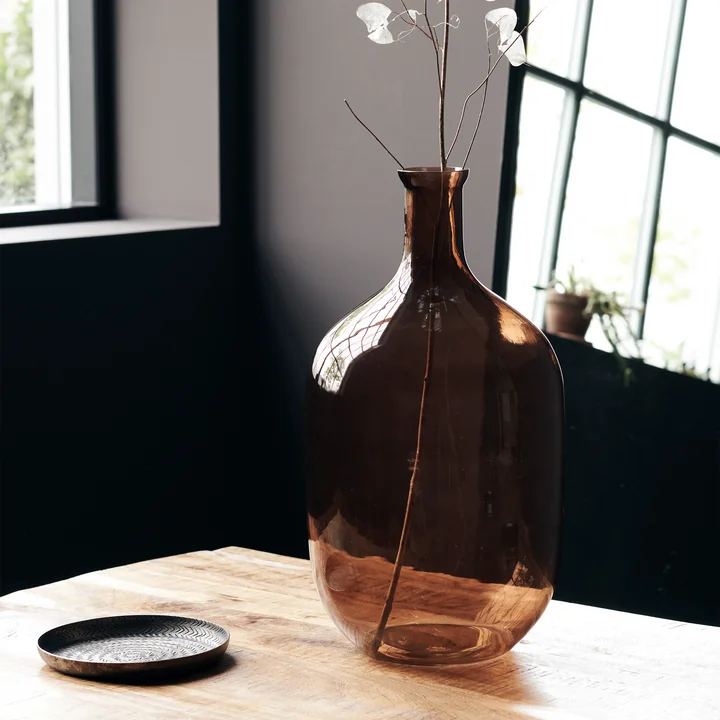 House Doctor - Tinka Vase, Ø 28 x H 51 cm, braun