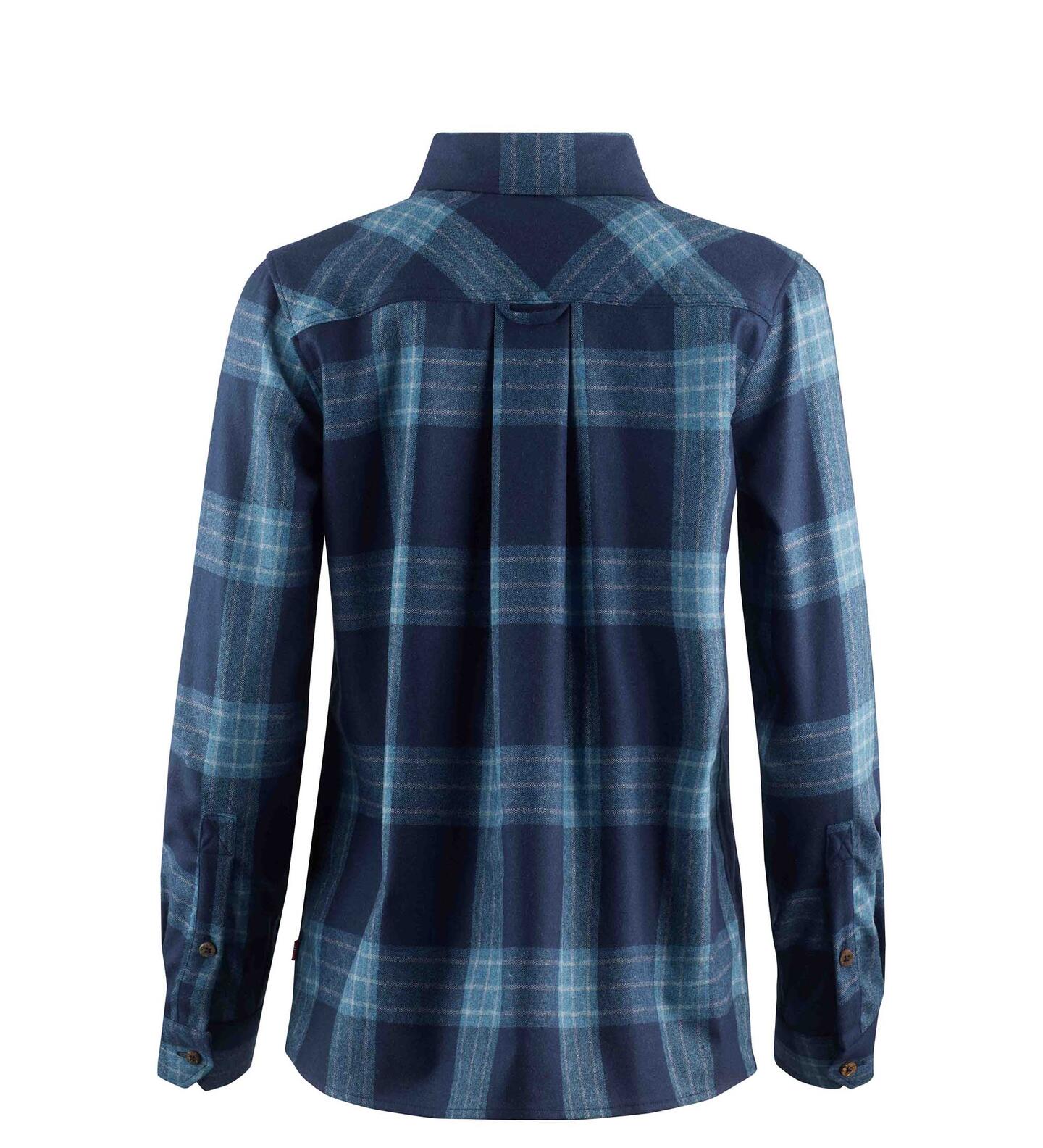 Aclima ReBorn Woolshirt Womens Check Navy/Jeans