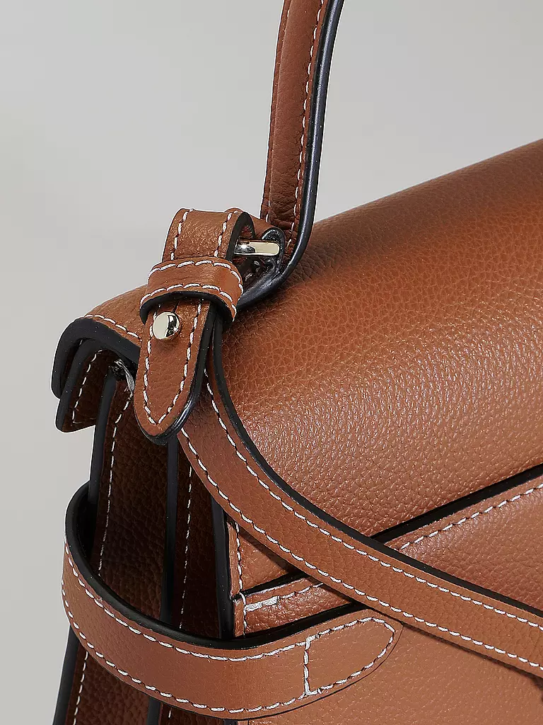 LE TANNEUR Ledertasche - Henkeltasche EMILIE FLAP Small camel