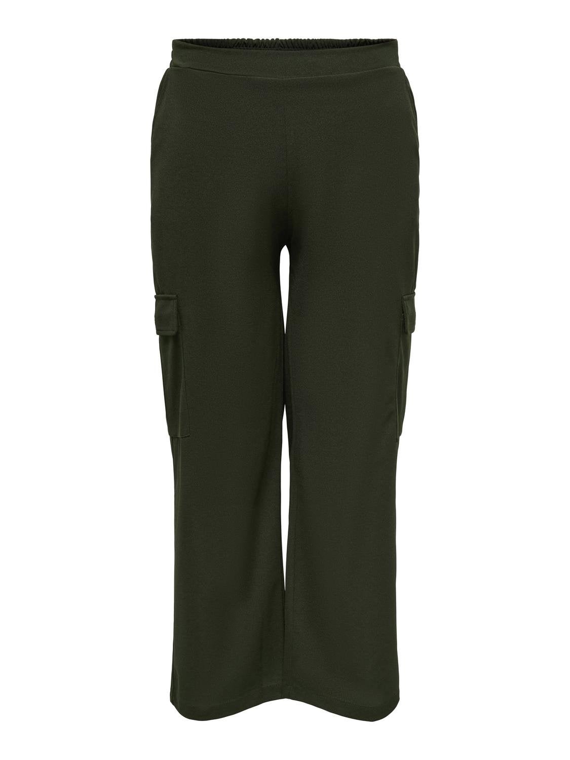 CARVERIA Normal geschnitten Cargo-Hose Winter Moss
