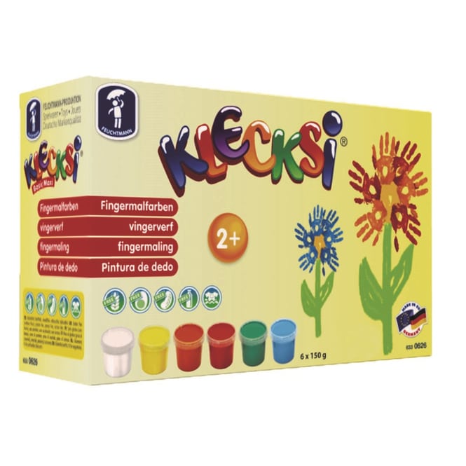 Klecksi Fingermalfarbe 6x150g