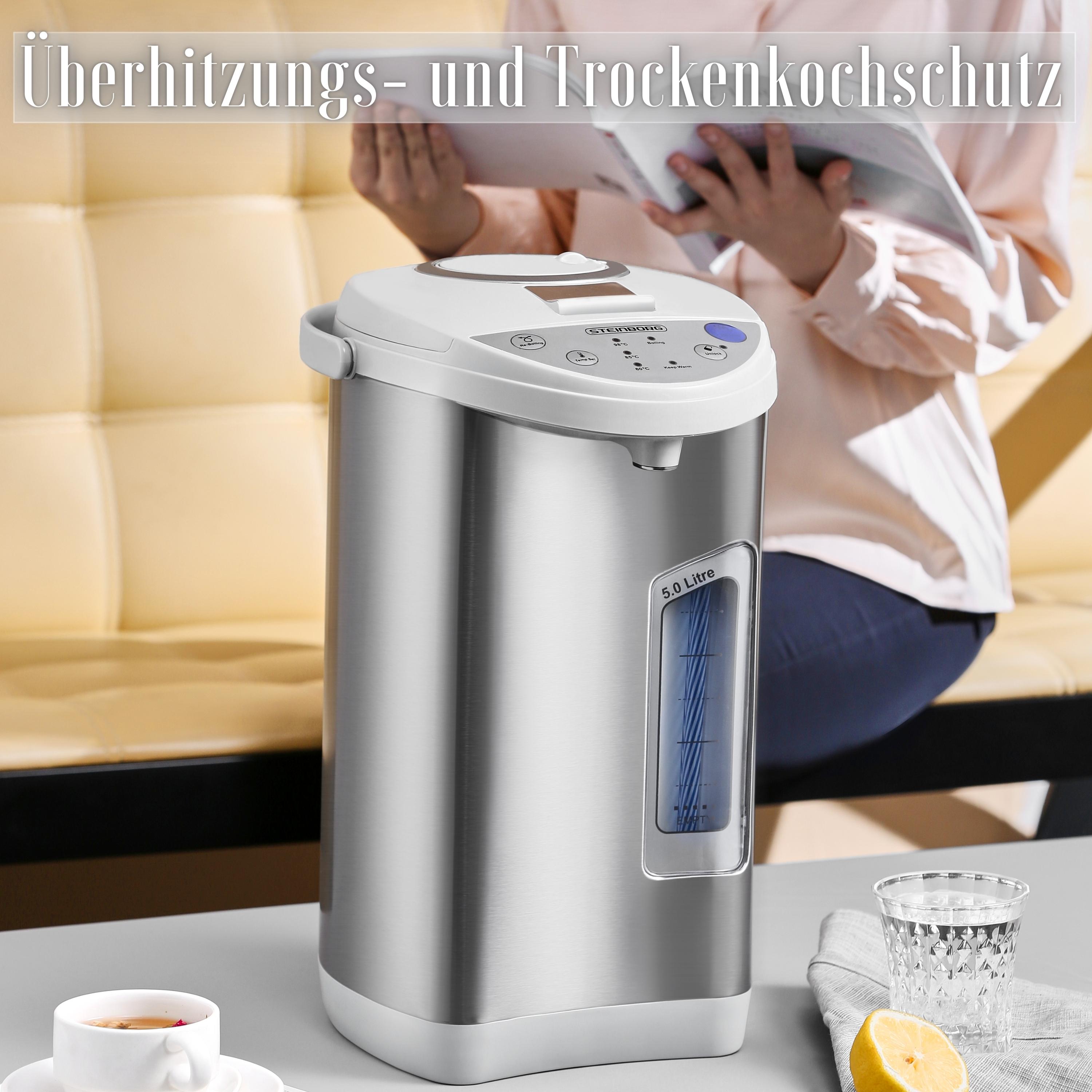 Steinborg Thermopot 5L Heißwasserspender 3 Temperaturstufen 680W