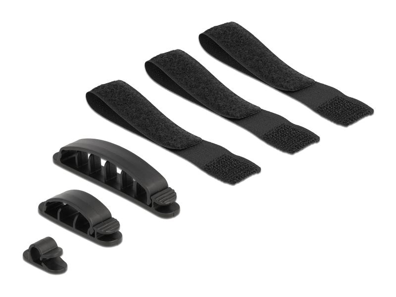 Delock Kabelhalter und Klettband Set 6 Stück Delock Kabelhalter und Klettband Set 6 Stück