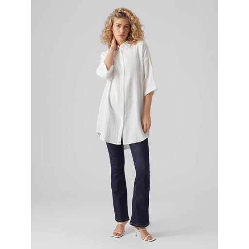 Vero Moda Natali Lang Skjorte, Snow White, XS