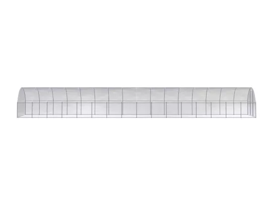 Poulailler d'extérieur 3x16x2 m Acier galvanisé